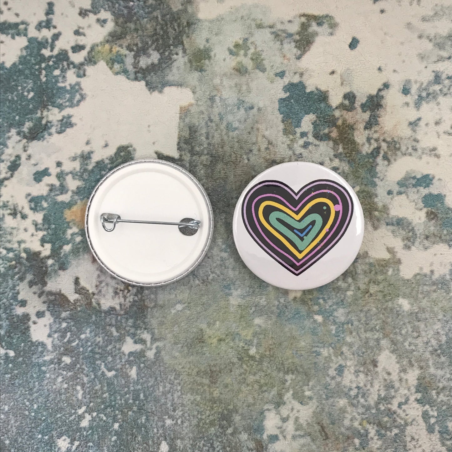 Tick Heart Medium Pin