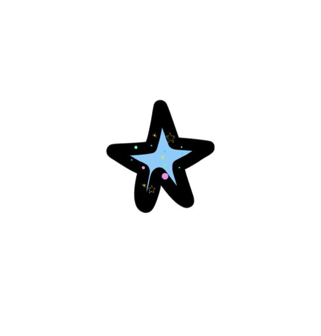 Blue Star Sticker