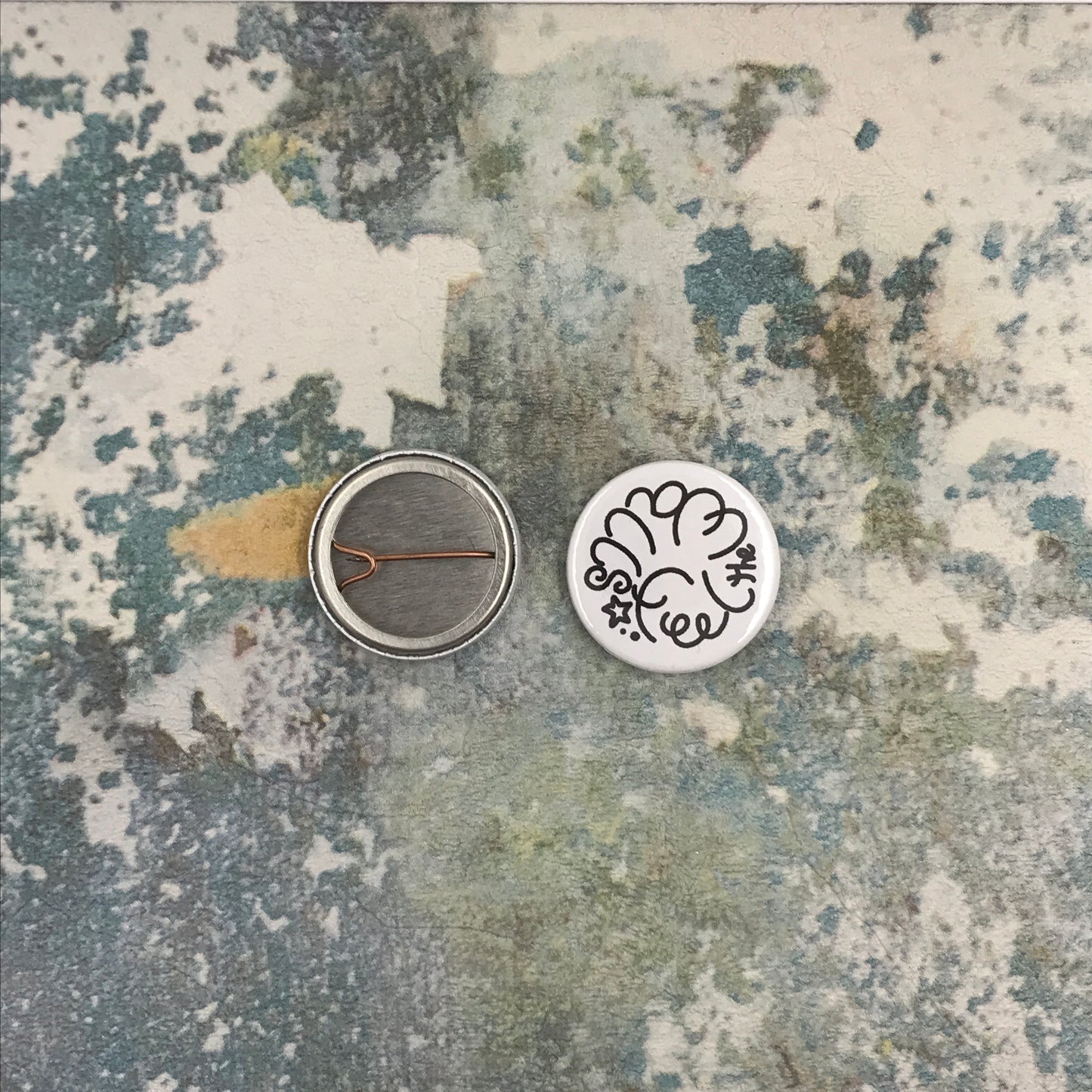 FTW White Small Pin
