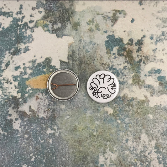 FTW White Small Pin