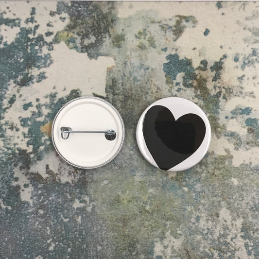 B Heart Medium PIn
