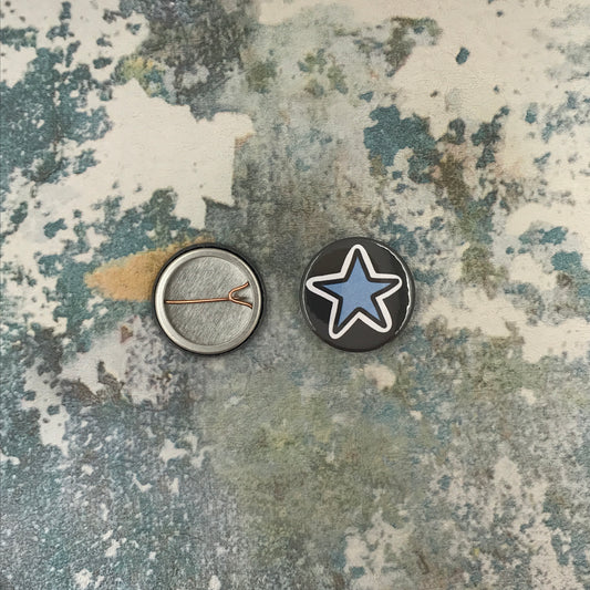 B Blue Star Small Pin