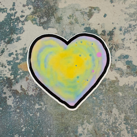 Nebula Heart Sticker