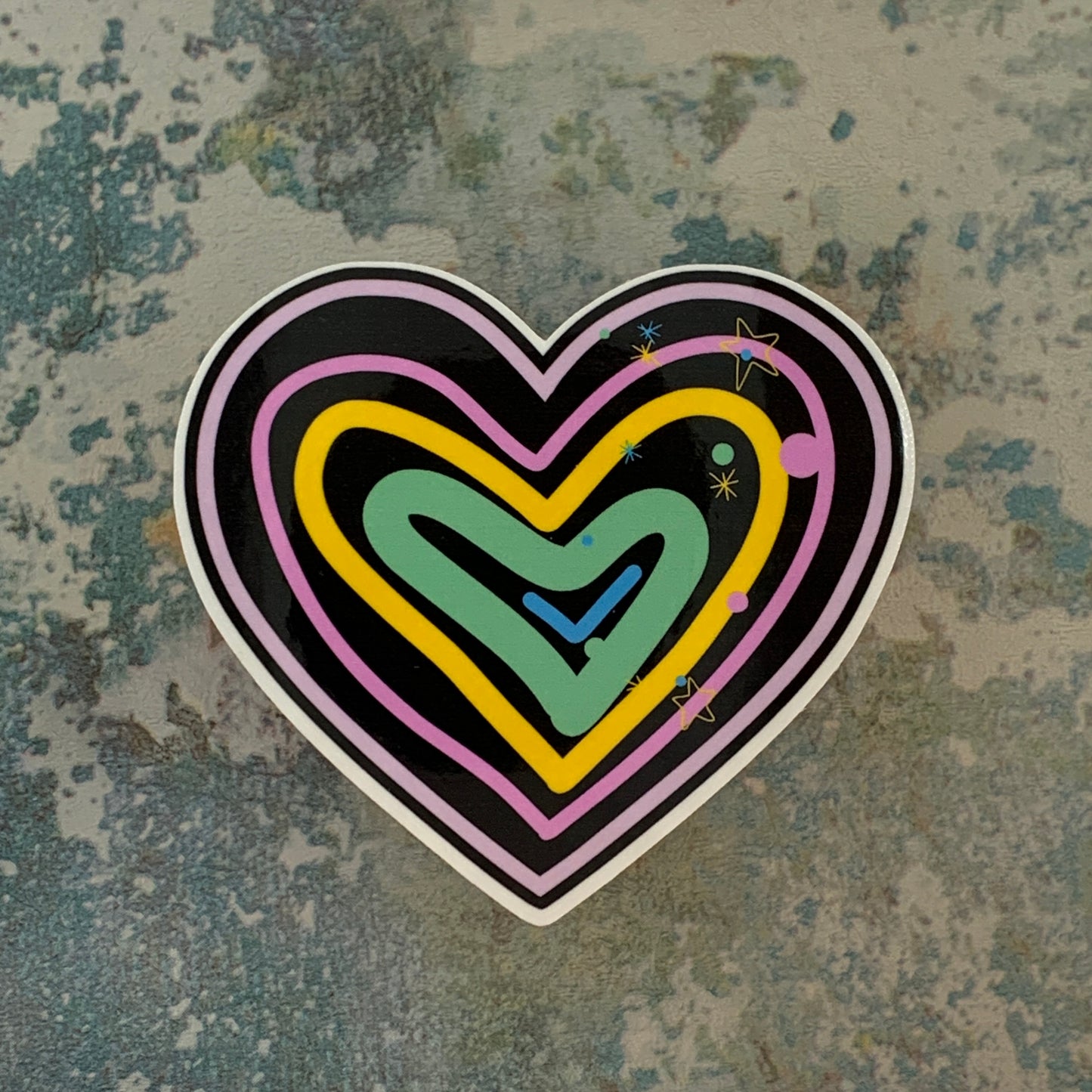Rainbow Heart Sticker