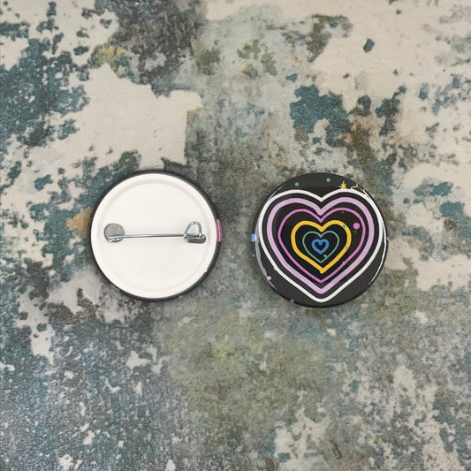 B Heart Medium Pin