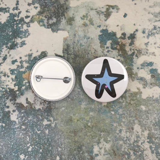 Blue Star Medium Pin