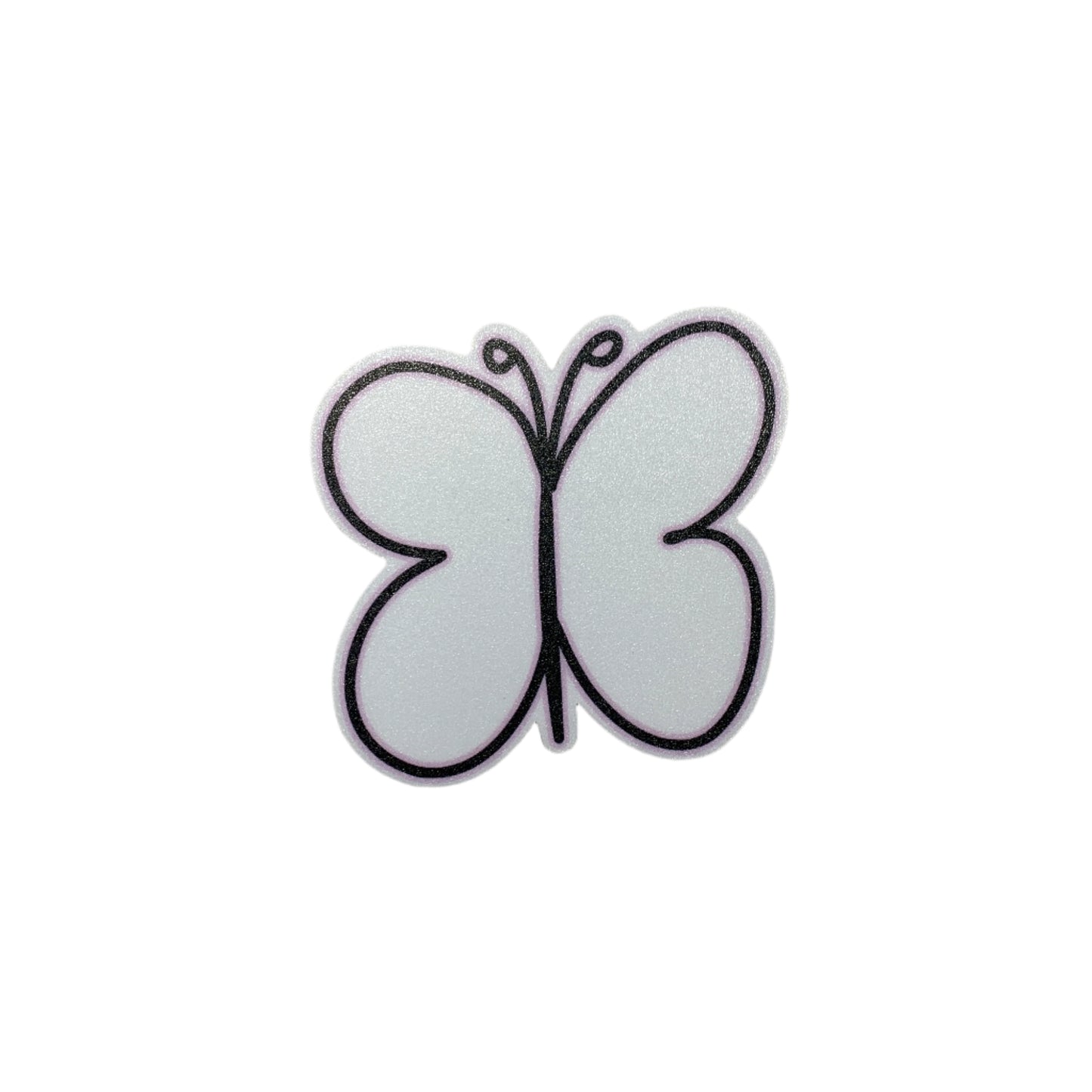 White Butterfly Sticker
